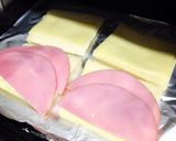 糖質オフ ☆高野豆腐パンでハムチーサンド作り方3写真