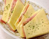糖質オフ ☆高野豆腐パンでハムチーサンド作り方5写真
