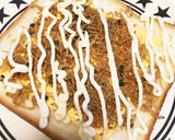 ちりめん山椒と生ハムのチーマヨトースト作り方3写真