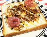 ちりめん山椒と生ハムのチーマヨトースト作り方4写真