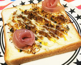 ちりめん山椒と生ハムのチーマヨトースト作り方4写真