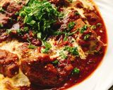残り物で!ビーフカレーがけチーズオムレツ作り方8写真
