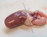 鶏ハツの下ごしらえ作り方3写真