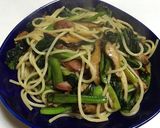 ほうれん草の柚子胡椒マヨパスタ作り方8写真