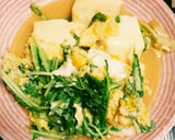 すき焼き風春菊と豆腐の卵とじ☆作り方16写真