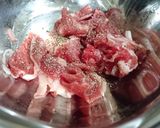簡単カラフル牛肉のバルサミコ炒め♪作り方1写真