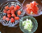 夏には食べたい☆すいかの蒸し羊羹作り方2写真