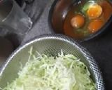 油なし、キャベツの玉子からめ、簡単！作り方1写真