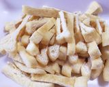 旬♫葉ごぼうと京あげの炒め煮！作り方3写真