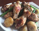 じゃが芋と鶏の手羽肉のアンチョビ炒め✨作り方4写真