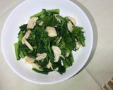 菜の花とササミのからし醤油和え作り方3写真