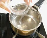 ひんやりつるりん☆簡単！寒天梅くずきり作り方1写真
