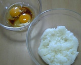 たまごかけごはん✿お好み焼き風作り方1写真