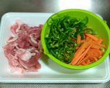 春雨と肉野菜炒め作り方1写真