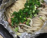 塩辛で隠し味！きのこのホイル焼き作り方4写真