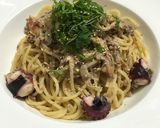 鯖とタコの和風パスタ作り方6写真