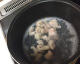 ♪鶏皮の山梅ぶし和え作り方1写真