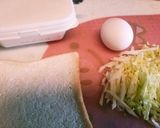 ★春キャベツと玉子のトースト★作り方1写真