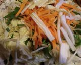 簡単素材野菜炒めと揚げだし豆腐のコラボ作り方1写真