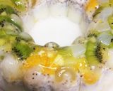 キレイへの道！フルーツでビタミン牛乳寒天作り方5写真