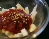 大和芋の梅鰹合え作り方4写真