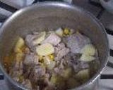チキンのシチューのようなスープ作り方9写真