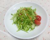 ピーマン入り千切り野菜のグリーンサラダ作り方4写真