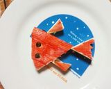 ６Ｐチーズde簡単金魚さん　つくロッピー作り方4写真
