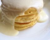 チーズソースたっぷり♡スフレパンケーキ♡作り方14写真