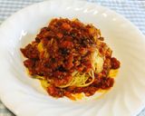 お肉いっぱい『ミートソーススパゲッティ』作り方6写真