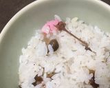 桜の花の簡単おこわ作り方5写真