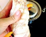 煮汁活用、鶏胸チャーシュー。作り方2写真