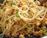 簡単ランチ～炒り卵納豆のゆかりパスタ～作り方4写真