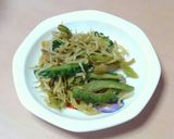 セロリとしらすの甘辛炒め作り方6写真