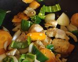 鶏胸肉で中華丼♪作り方5写真