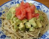 アボカドとトマトのジェノベーゼ風パスタ♪作り方8写真