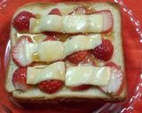 苺とチーズのハニートースト作り方3写真