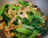 小松菜と油揚げの炒め物♪作り方4写真