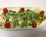 食s' にら卵サラダのポン酢がけ作り方4写真