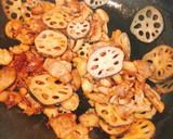 鶏皮と蓮根のきんぴら作り方6写真
