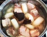 豚バラ肉ブロックと大根の味噌煮込み作り方7写真