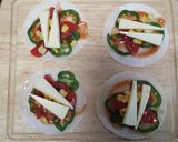 餃子の皮de簡単野菜ピザ~子供と一緒に~作り方3写真