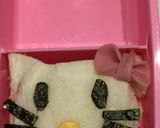 キティーさんとカタツムリお弁当作り方2写真