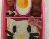 キティーさんとカタツムリお弁当作り方5写真