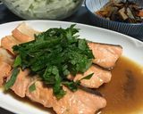 胡麻油香る〜鮭の麺つゆ漬け作り方3写真