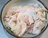 カリカリ鶏皮のおつまみ＆鶏油作り方1写真