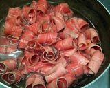 簡単に、牛肉とニンニクの芽炒め★作り方1写真