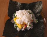 おにぎらずし☆手巻きずし味「おにぎらず」作り方5写真