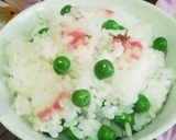 ♪おこわ♪桜とグリーンピース作り方6写真