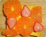 ミカンとイチゴのオープンサンド作り方4写真